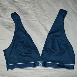 Victoria’s Secret Dark Blue Waffle Wireless Lounge Bra